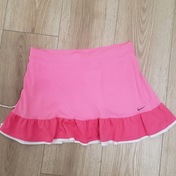 Nike Dresses & Skirts - Nike Women's Ruffled Pink Mini Skirt